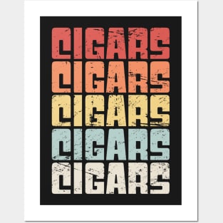 Vintage Retro 70s CIGAR design Posters and Art